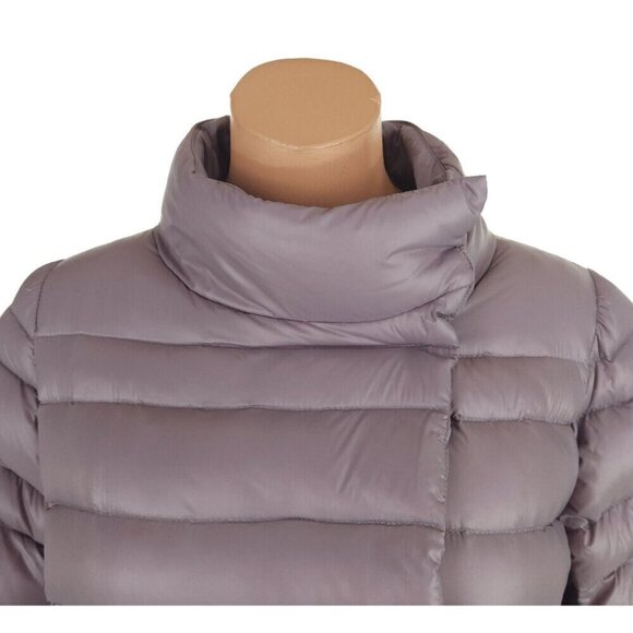 ACCUA by PSR White Goose Down Quilted Jacket Size 38 US 2 XS Womens Gray $475 - Picture 2 of 14